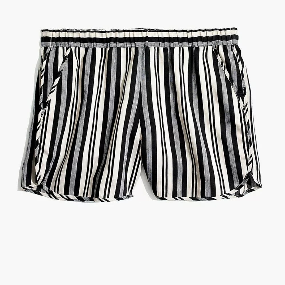 Madewell Pull-On Shorts Evelyn Stripe